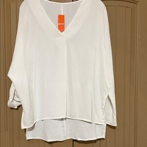 Just USA Classic White Blouse